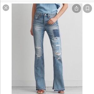 American Eagle Vintage High Rise Flare Jeans